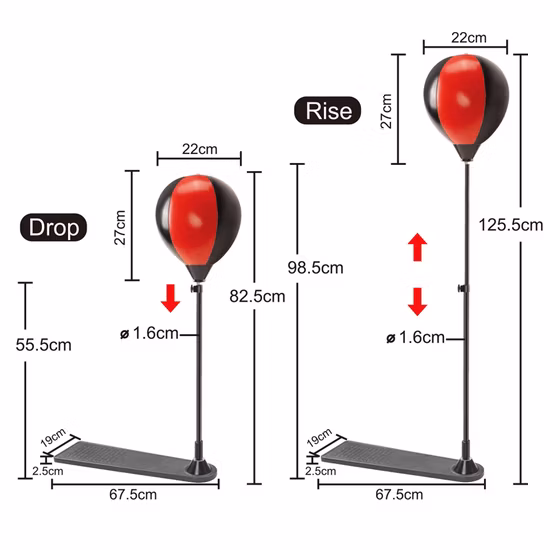 어린이 Phisical 운동 풍선 복싱 장난감 세트 불안과 압력 완화 풋 페달 서 반사 펀치 백